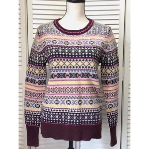 J. Crew Fair Isle Nordic Wool Sweater